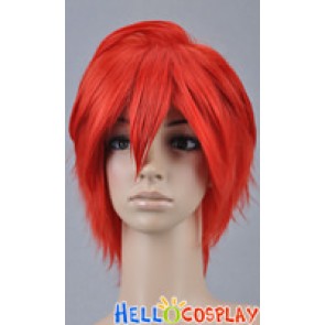 Orange Red Short Cosplay Layered Wig