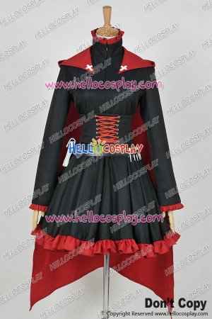 RWBY Cosplay Red Trailer Ruby Rose Gothic Dress Costume Combat Uniform