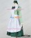 Axis Powers Hetalia APH Cosplay Hungary Maid Dress Costume Green Headpiece