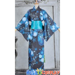 Vocaloid 2 Cosplay Miku Costume Kimono Bathrobe Dress