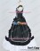 Victorian Gothic Cotton Ball Gown Black White Lolita Dress