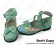 Mint Green Ankle Strap Crossing Straps Flat Sweet Lolita Shoes
