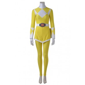 Mighty Morphin Power Rangers Tiger Ranger Boy Cosplay Costume Women Ver