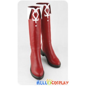 Puella Magi Madoka Magica Cosplay Kyoko Sakura Red Boots