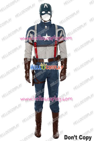 Captain America 1 Steve Rogers Cosplay Costume New