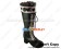 Brown Pink Heart Ruffle Chunky Princess Lolita Long Boots