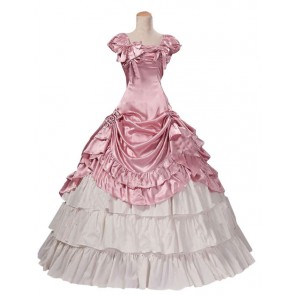 Victorian Lolita Southern Civil War Reenactment Gothic Lolita Dress Pink