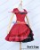 Classical Lace Victorian Lolita Red Black Dress Cosplay Costume