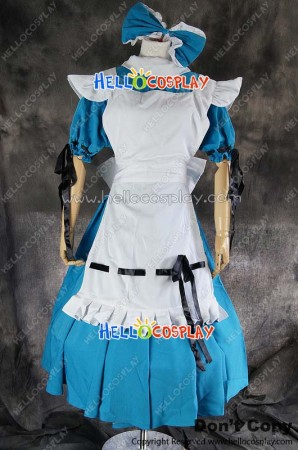 Vocaloid 2 Cosplay Miku Hatsune Alice Maid Dress Costume