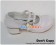 White Double Straps Chunky Sweet Lolita Shoes