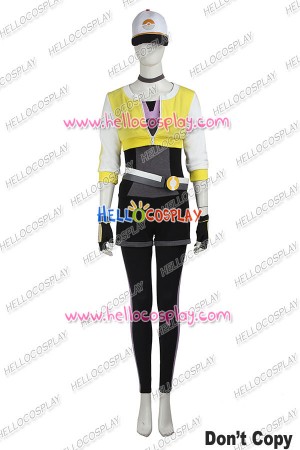 Pokemon GO Female Yellow Uniform Cosplay Costume 