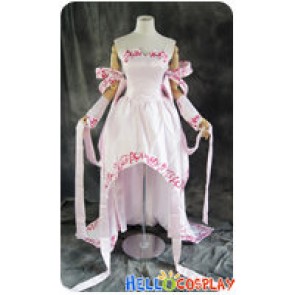 Gundam Seed Cosplay Lacus Clyne Pink Dress Costume