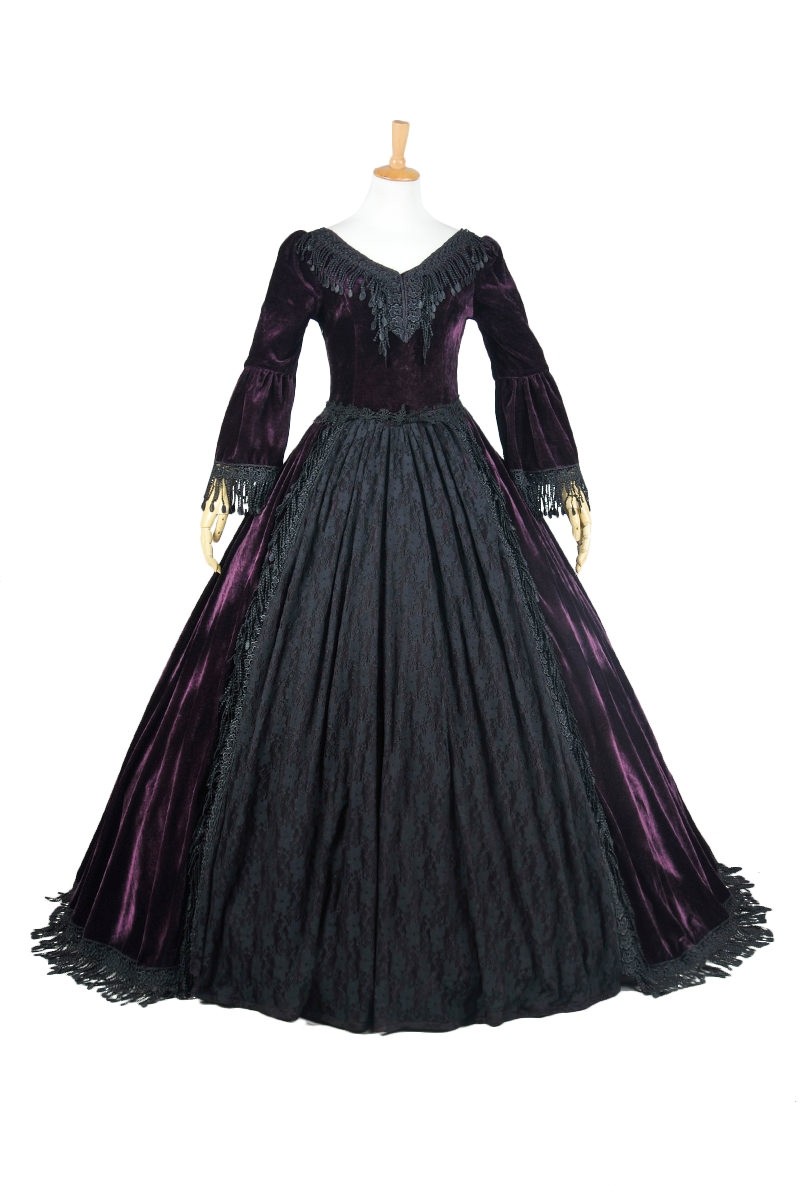 victorian velvet dress