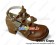 Light Brown Bows Straps Chunky Princess Lolita Shoes