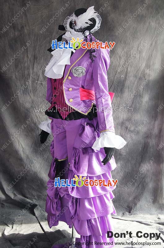Black Butler 2 II Cosplay Earl Alois Trancy Purple Uniform Costume New