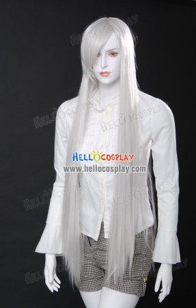 Cosplay White Long Wig