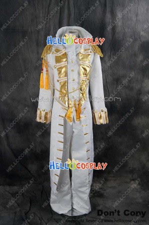 Code Geass Cosplay Suzaku Kururugi White Uniform Costume