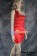 Party Cosplay Red Princess Ball Gown Formal Shoulder Dress Costume