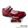 Princess Lolita Shoes Mirror Wine Red Crossing Straps Chunky Heel