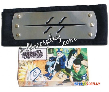 Naruto Cosplay Anti Ninja Kirigakure Black HeadBand