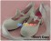 White Long Satin Strap Chunky Princess Lolita Shoes