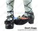 Brown Ruffle Detachable Bow Straps Chunky Princess Lolita Shoes