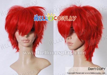 Vocaloid Kaito Cosplay Red Wig