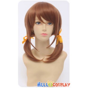 Love Live Cosplay Honoka Kōsaka Wig Double Ponytails Orange Brown