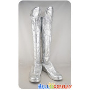 X-men Gambit Cosplay Boots Long Silver