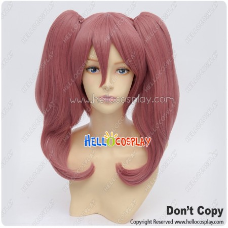 Inu x Boku SS Cosplay Karuta Roromiya Wig Double Ponytail Long Pink