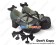 Matte Black Flank Detachable Bow Chunky Princess Lolita Shoes
