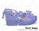 Matt Purple Bows Instep Straps Platform Princess Lolita Sandals