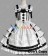 Sweet Lolita Gothic Punk Gorgeous Ruffle White Dress