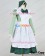 Axis Powers Hetalia APH Cosplay Hungary Maid Dress Costume Green Headpiece