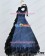 Southern Belle Civil War Lolita Ball Gown Blue Black Lolita Dress