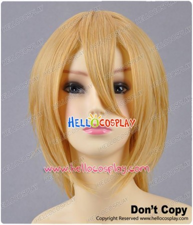 Blonde Gold Short Layered Cosplay Wig