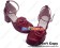 Wine Red Alice Flower Ankle Strap Chunky Sweet Lolita Shoes