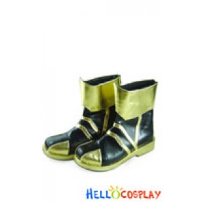 Black And Golden Daily Chunky Punk Lolita Boots