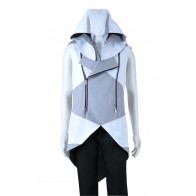 Assassins Creed III Cosplay Connor Costume Gray White Jacket Hoodie