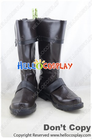 D Gray Man Cosplay Shoes Lavi Black Boots