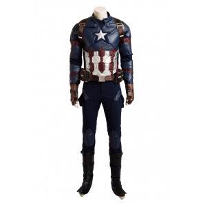 Captain America Civil War Steve Rogers Cosplay Costume Uniform