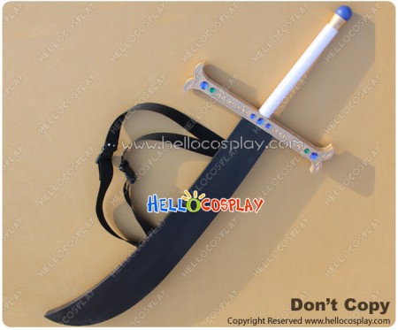 One Piece Cosplay Dracule Mihawk Scimitar Weapon Prop