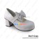 Sweet Lolita Shoes White Matte Chunky Charlotte Bow Strap