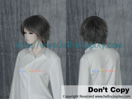 Dark Gray Cosplay Short Layer Wig