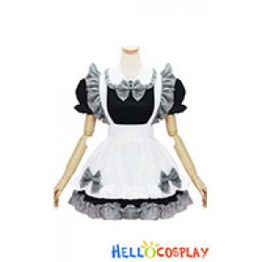 Princess Cosplay Lovely Lattice Maid Dress
