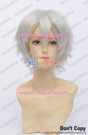 Gintama Cosplay Gintoki Sakata Wig Gin Tama Short Silvery White