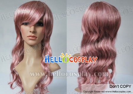 Final Fantasy Lightning Cosplay Pink Curly Wig