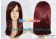 Dark Wine Red 45cm Cosplay Straight Wig