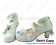 Sweet White PU Leather Ankle Strap Bow Lolita Princess Shoes