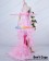 Vocaloid 2 Cosplay Kagamine Rin Pink Long Formal Dress Costume